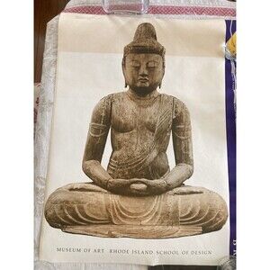 RISD Rhode Is. School of Design Tibetan 12th Century Buddha Statue Print Poster